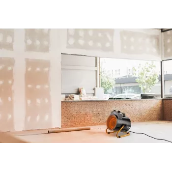NEO TOOLS 90-068 Aerotermă electrică industrială 3kW, 2 trepte de încălzire, protecție la stropire IPX4, termostat reglabil, portabilă