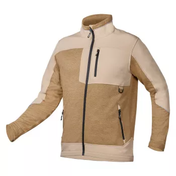 Bluză softshell NEO TOOLS OUTDOOR, bej, mărimea M – impermeabilă la vânt, rezistentă la apă, respirabilă