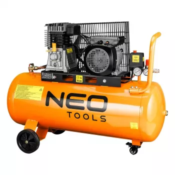 Compresor de aer cu lubrifiere cu ulei NEO TOOLS 100L, 2,2 kW, 8 bar, 230V