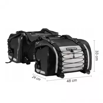 Geantă de spate impermeabilă pentru motocicletă ROCKBROS AS-010BGR 10L, gri