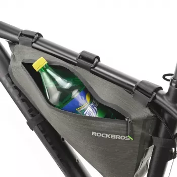 Geantă de cadru bicicletă Rockbros AS-017 5L, verde închis