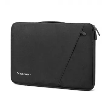 Servietă pentru laptop 17 inch Wozinsky WTNP-17B cu mâner retractabil - negru