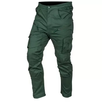 Pantaloni jogger de lucru NEO TOOLS OUTDOOR, verzi, mărimea M – bumbac stretch cu buclă pentru unelte