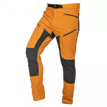 NEO TOOLS Work Trousers OUTDOOR, 4-Way Stretch, Mustard-Grey, Size S