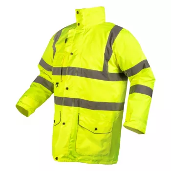 NEO Tools 5-in-1 High-Visibility Insulated Work Jacket, Yellow, Size L (81-716-L)