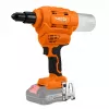 NEO TOOLS 18V E+ Cordless Rivet Gun (Body Only) - Brushless Motor, 10 kN Pulling Force, Tool-Free Nosepiece Change, LED Light, Mandrel Collector