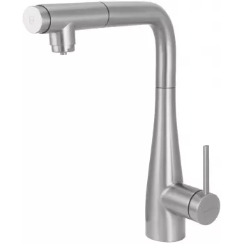 Baterie de bucătărie DEANTE BRE_F75M cu racord filtru apă și baterie extractibilă, crom