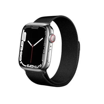 Crong Milano Steel Stainless Steel Band for Apple Watch 44/45/46/49 mm Black