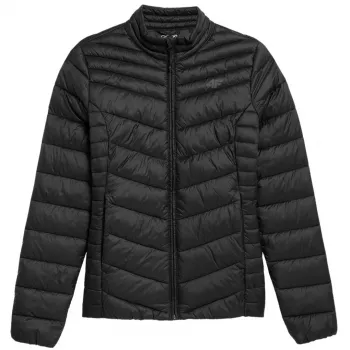 Geacă din puf pentru damă 4F F094 Deep Black 4FSS23TDJAF094 20S