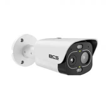 Cameră IP termică și optică BCS BCS-L-TIP242FR3L3-THT-Ai1(0403) – termică 256x192, vizibil 2MP, detectare incendiu AI, IP67, PoE