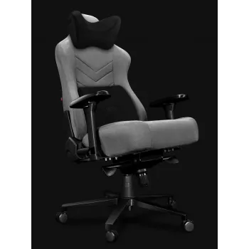Scaun de birou YUMISU 2053, tapițerie textilă, Cloud/Black (Y-2053-LB-M)