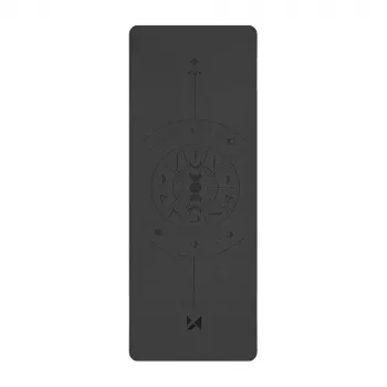 Saltea de yoga din cauciuc natural Wozinsky WNSP-NKB - 183 x 61 x 0,5 cm - neagră