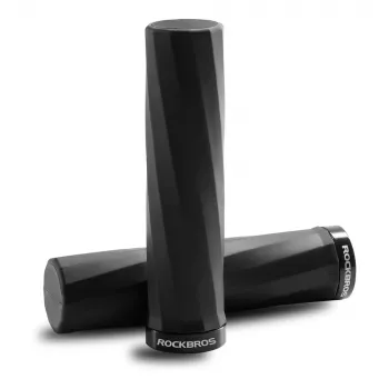ROCKBROS 71230002004 Mânere de bicicletă din cauciuc, Negru