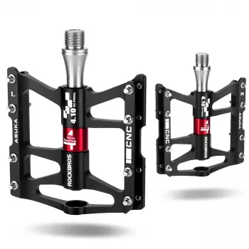 ROCKBROS JT410 Pedale de bicicletă, 4 rulmenți, Negru