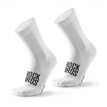 Șosete ciclism Rockbros ROAD TO SKY albe EU 39-42