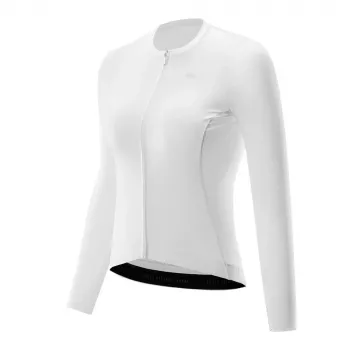 Tricou ciclism damă cu mânecă lungă Rockbros TVI alb L