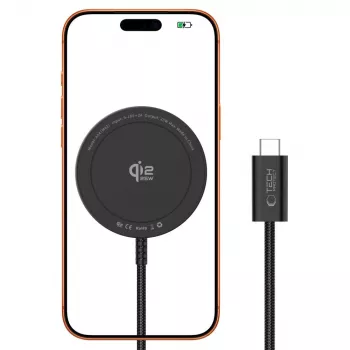 Încărcător wireless MagSafe magnetic TECH-PROTECT A54 25W Qi2.2 negru