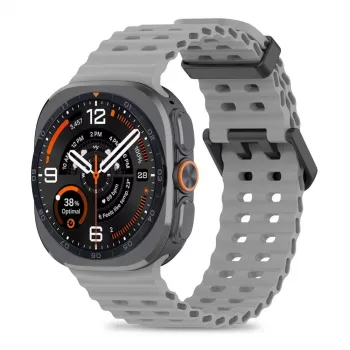 Curea Tech-Protect Iconband Pro din silicon pentru Samsung Galaxy Watch Ultra 1/2 47mm gri
