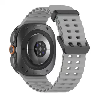 Curea Tech-Protect Iconband Pro din silicon pentru Samsung Galaxy Watch Ultra 1/2 47mm gri