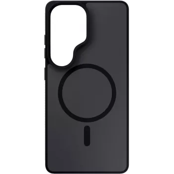 3MK Smoke MagCase pentru Samsung Galaxy S26 Ultra - negru translucid mat, MagSafe, protecție la cădere Absorber175™