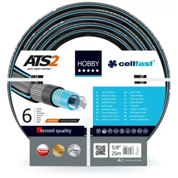 Furtun de grădină CELLFAST SNAKE OGR. HOBBY ATS 5/8 25m