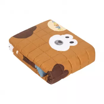 REBEL Weighted Blanket Premium Cotton Sensory Blanket for Children 100x150 cm 4 kg Rabbit Pattern