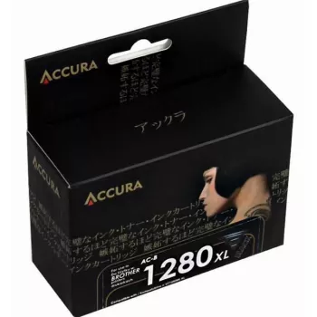 ACCURA AC-B1280BXL Cartuș de cerneală negru cu randament ridicat pentru Brother LC1280XLBK
