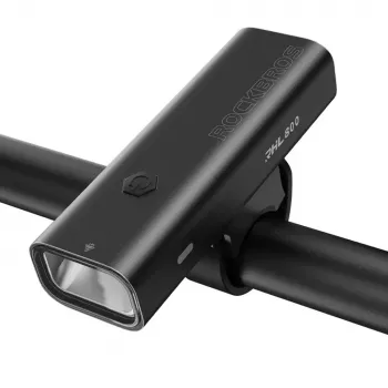 Rockbros 24710012001 Far bicicletă față 800 lm cu cablu USB-C la USB-A, negru