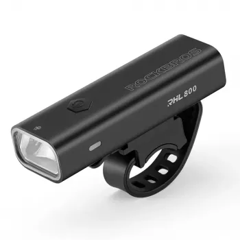 Rockbros 24710012001 Far bicicletă față 800 lm cu cablu USB-C la USB-A, negru