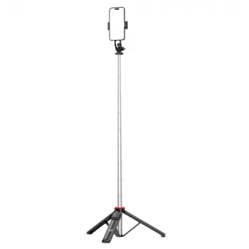 WOZINSKY WC1Y3S Trepied selfie stick 1,3m cu suport telefon - negru