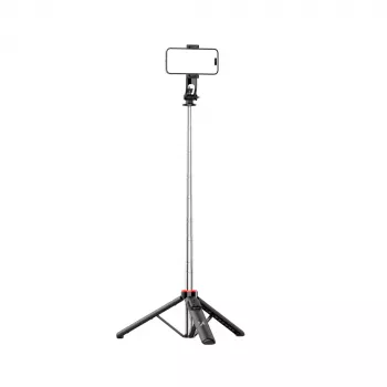 WOZINSKY WC1Y3S Trepied selfie stick 1,3m cu suport telefon - negru