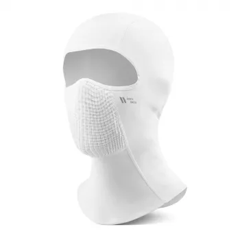 ROCKBROS LF25699 Fleece Cycling Balaclava – White | Thermal Full Face Mask for Winter Cycling, Skiing & Motorcycling