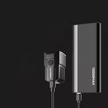 ROCKBROS RHL1600 Far bicicletă față 1600 lumeni cu alimentare externă USB-C – negru