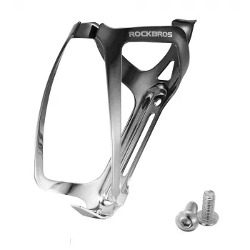 ROCKBROS RKL02 Suport bidon bicicletă din aliaj de aluminiu - negru/argintiu