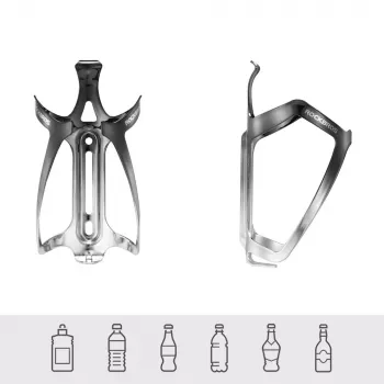 ROCKBROS RKL02 Suport bidon bicicletă din aliaj de aluminiu - negru/argintiu