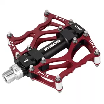 ROCKBROS JT201012LR 2010-12L Pedale platformă bicicletă din aluminiu - roșu