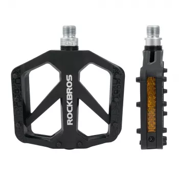 Pedale bicicletă nylon ROCKBROS BP2602, Negru