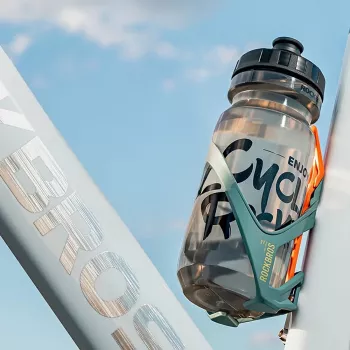 Suport bidon bicicletă ROCKBROS ROAD TO SKY cu leviere de anvelopă integrate - Albastru-Portocaliu