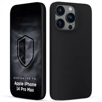 3MK PROTECTION Husă Hardy Mellow pentru Apple iPhone 14 Pro Max - Negru, TPU flexibil, protecție la cădere
