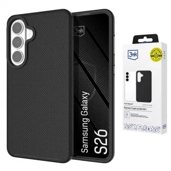 3MK Fortis MagCase pentru Samsung Galaxy S26 - husă spate MagSafe transparentă cu protecție la cădere Absorber150™