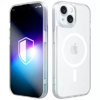 3MK Misty MagCase pentru Apple iPhone 15 - alb