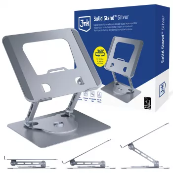Suport universal de telefon și tabletă 3mk Solid Stand - argintiu