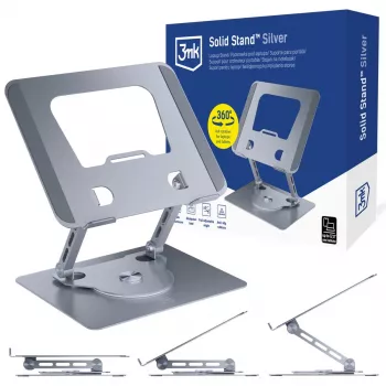 Suport universal de telefon și tabletă 3mk Solid Stand - argintiu