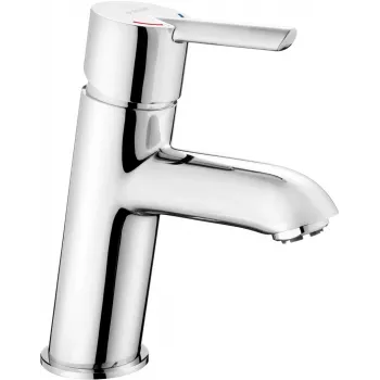 DEANTE BEZ 020H baterie de lavoar cu trei căi de joasă presiune pentru boiler, crom, 200 mm cu jet orientabil