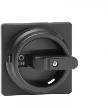 Mâner rotativ rotund ABB OZ331SPB, negru, ax 6 mm, IP65, pentru întrerupătoare-sectionatoare OT16-1250