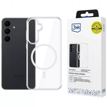 Husă spate MagSafe 3mk Armor MagCase pentru Samsung Galaxy S26 FE - Transparentă