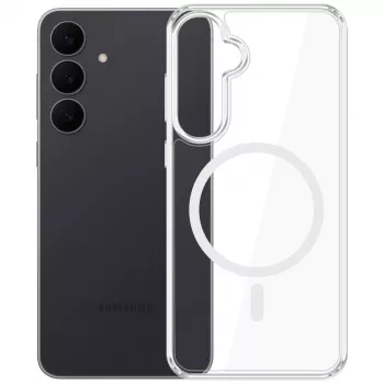 Husă spate MagSafe 3mk Armor MagCase pentru Samsung Galaxy S26 FE - Transparentă