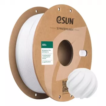 Filament pentru imprimantă 3D ESUN ABS+ 1,75 mm alb rece 1 kg bobină