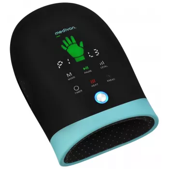 Masajator MEDIVON Hand Max pentru mână și încheietură cu căldură, negru