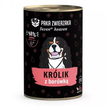Hrană uscată completă Paka Zwierzaka Seventh Heaven pentru iepuri adulți cu iepure & afină, 400g